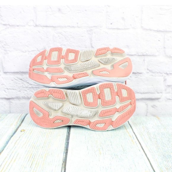 Hoka One One W Bondi 7 Gray Lunar Rock Mesh Breathable Running Shoes 7 D - Picture 8 of 8